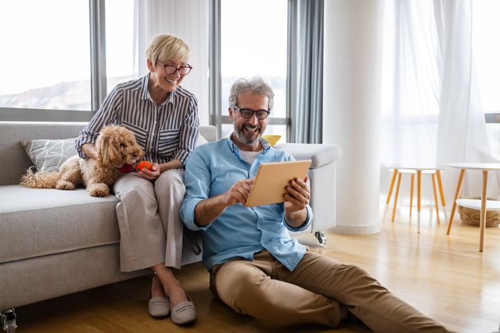 Reverse Mortgage Couple in Happy Home